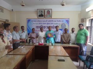 বিশিষ্ট শিল্পপতি রাখাল কুমার গোপকে সংবর্ধনা দিয়েছে হবিগঞ্জ পৌরসভা