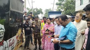 সেনাবাহিনীর সহযোগিতায় জেলা প্রশাসন ও হবিগঞ্জ পৌরসভার অবৈধ স্থাপনা উচ্ছেদ অভিযান পরিচালিত ॥